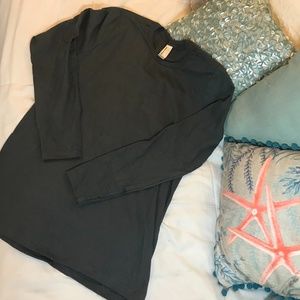 NWOT Med American Apparel Charcoal Womens L/S Tee